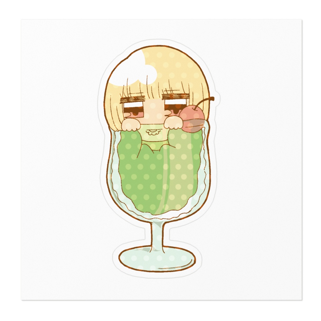 【だらがーる】だりーむそーだステッカー