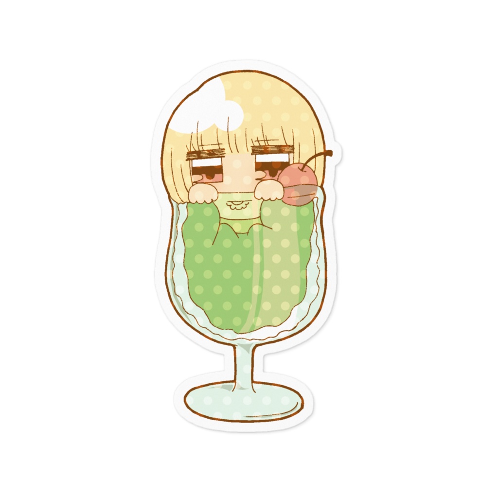 【だらがーる】だりーむそーだステッカー