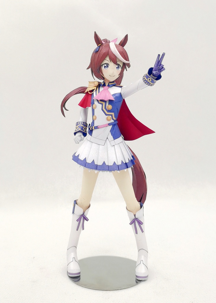 ウマ娘 トウカイテイオー 【トップ・オブ・ジョイフル】 ペーパークラフト papercraft