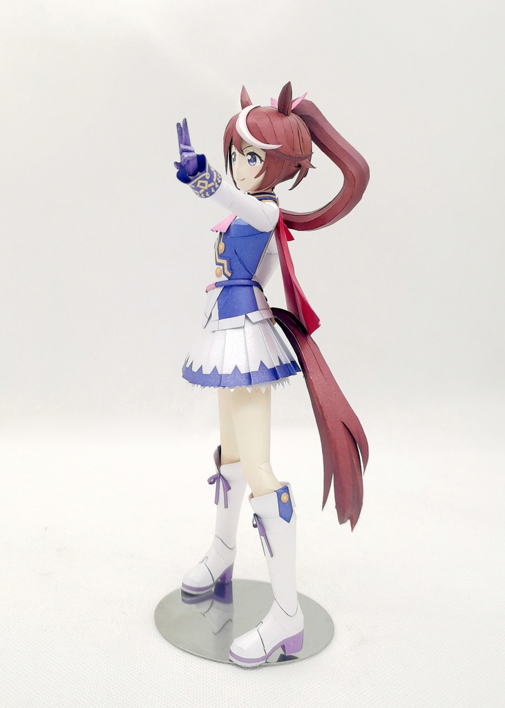 ウマ娘 トウカイテイオー 【トップ・オブ・ジョイフル】 ペーパークラフト papercraft