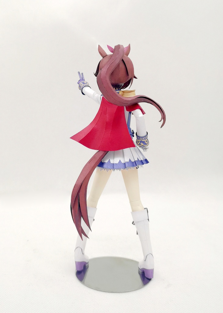 ウマ娘 トウカイテイオー 【トップ・オブ・ジョイフル】 ペーパークラフト papercraft