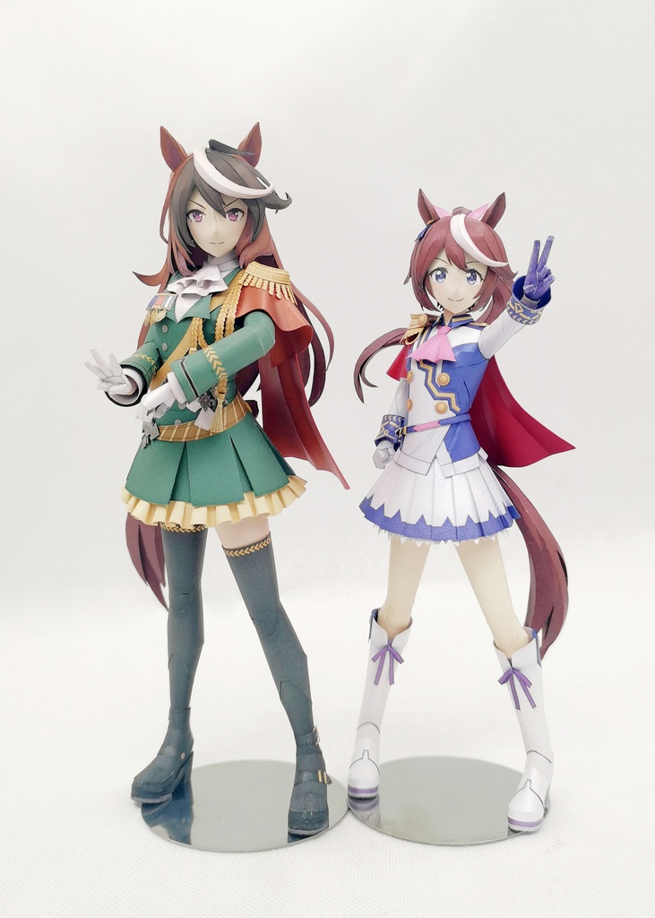 ウマ娘 トウカイテイオー 【トップ・オブ・ジョイフル】 ペーパークラフト papercraft