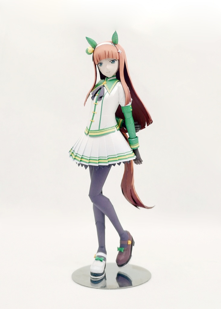 ウマ娘 サイレンススズカ 【サイレントイノセンス】 ペーパークラフトpapercraft