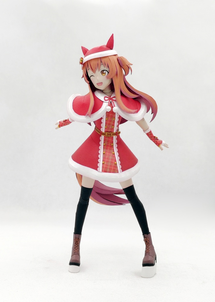 ウマ娘 マヤノトップガン 【フォーメーション:PARTY】 ペーパークラフトpapercraft