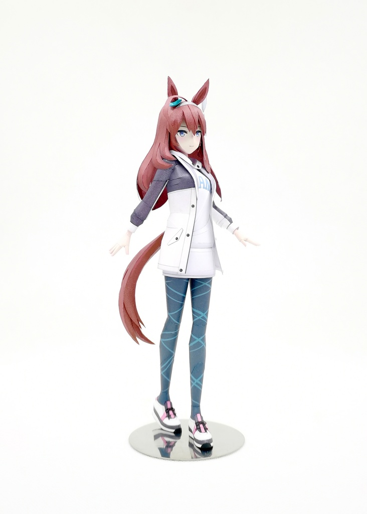 ウマ娘 ミホノブルボン 【私服】 ペーパークラフト papercraft