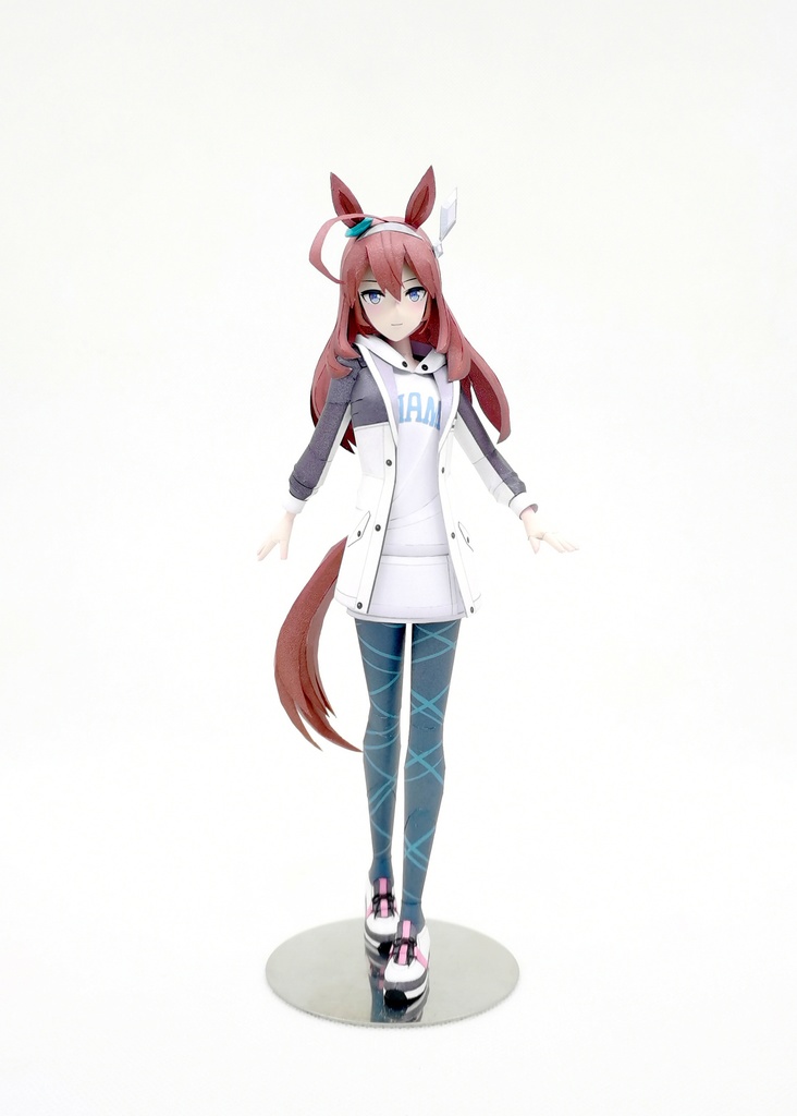 ウマ娘 ミホノブルボン 【私服】 ペーパークラフト papercraft