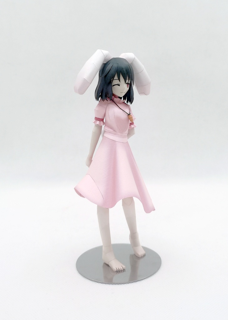 東方Project 因幡てゐ ペーパークラフト papercraft