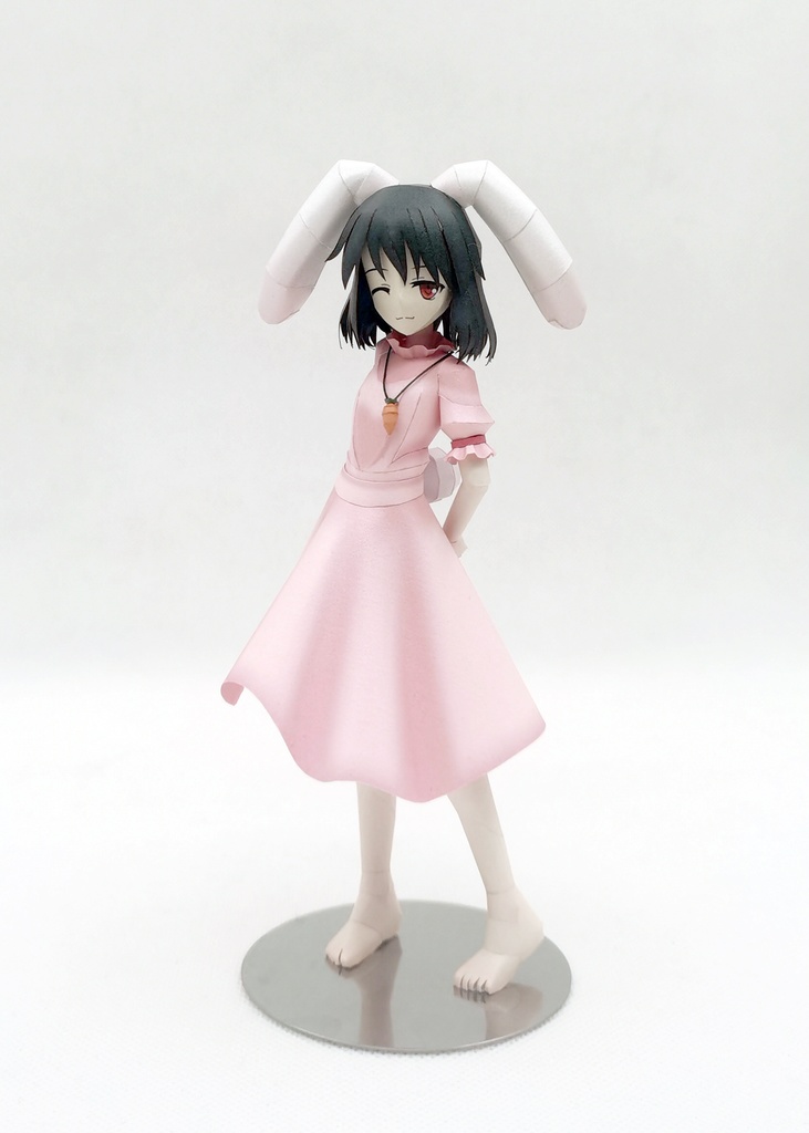 東方Project 因幡てゐ ペーパークラフト papercraft