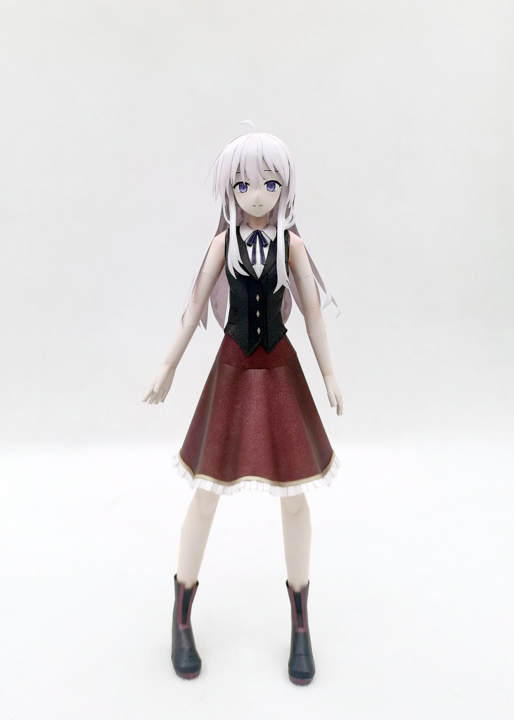 魔女の旅々 イレイナ ほうき ペーパークラフト papercraft