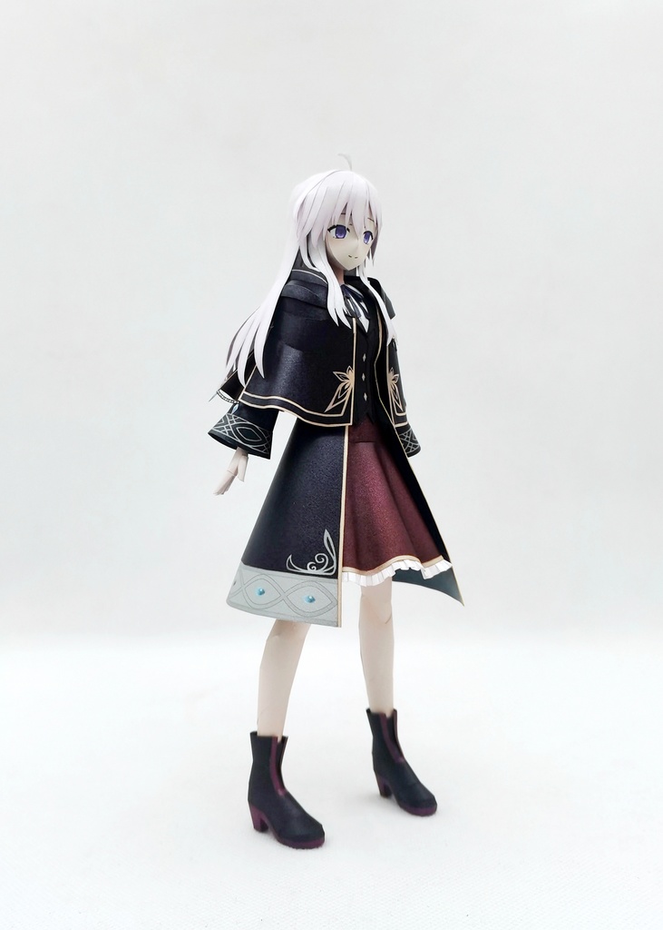 魔女の旅々 イレイナ ほうき ペーパークラフト papercraft