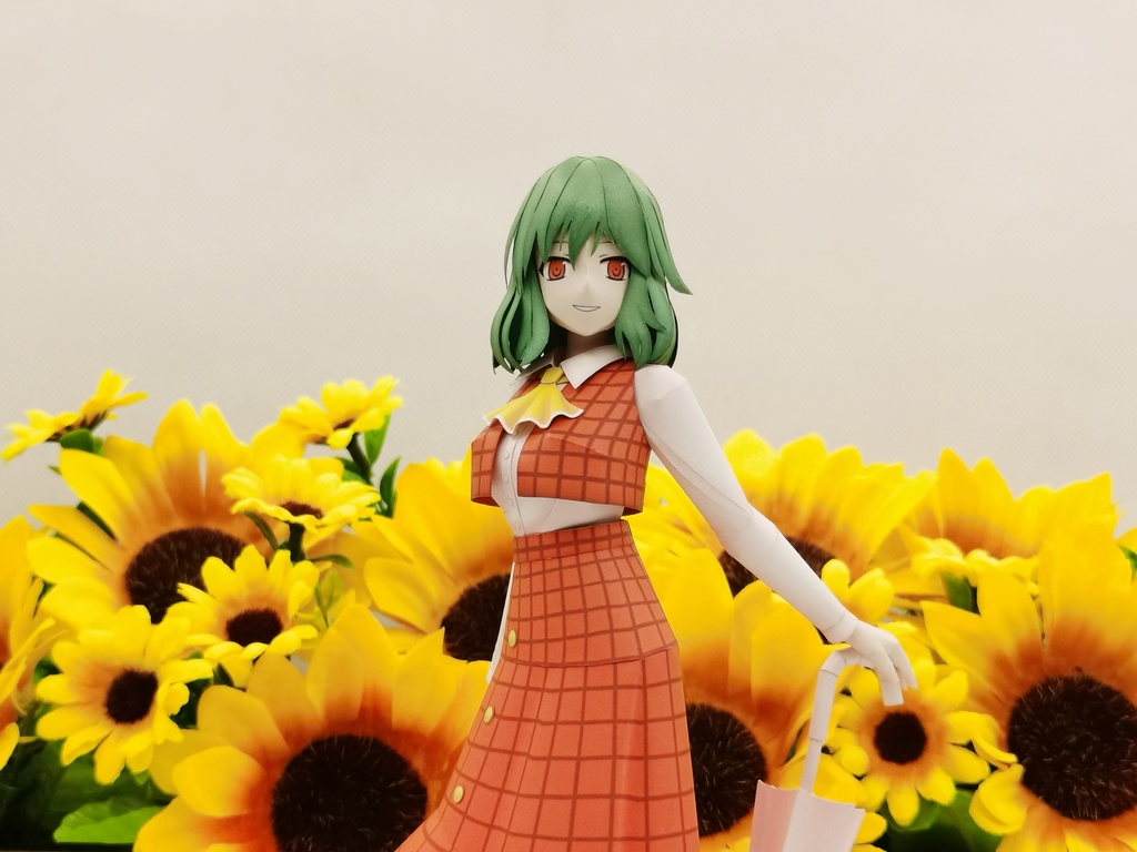 東方Project 風見幽香 ペーパークラフト papercraft
