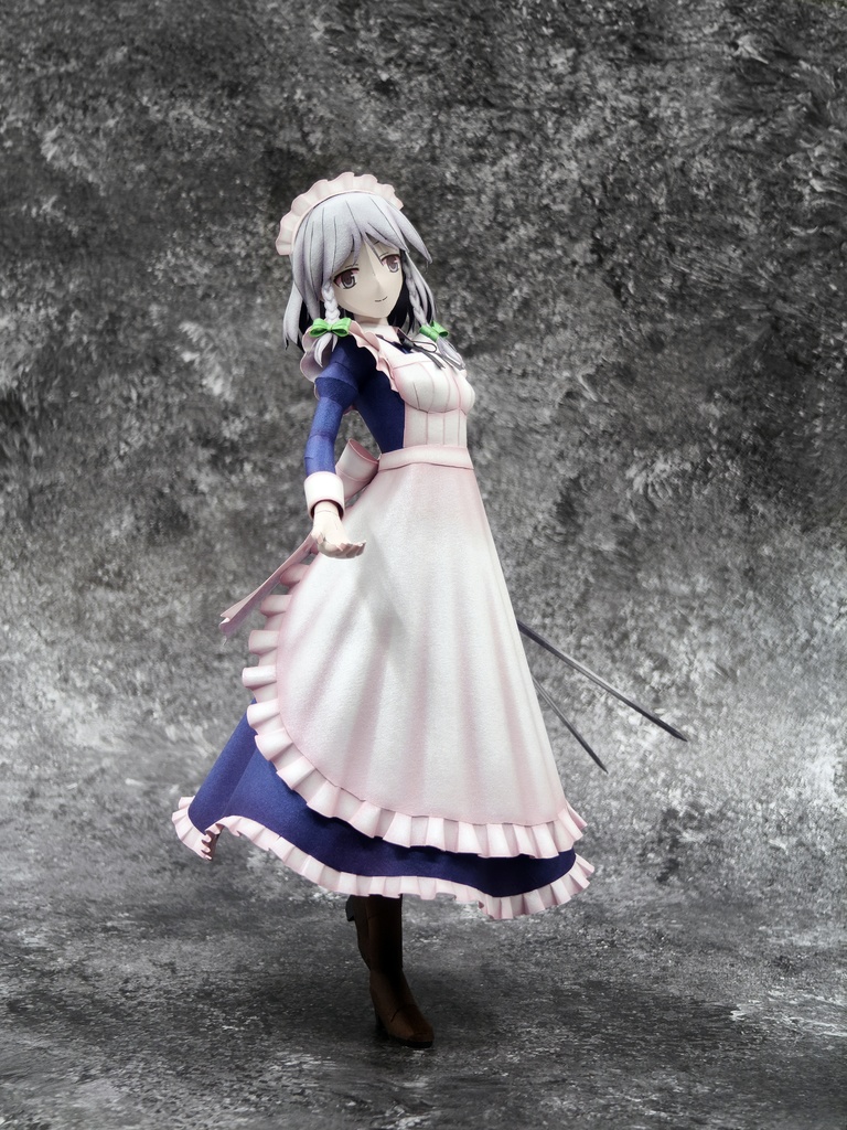 東方Project 十六夜咲夜 ペーパークラフト papercraft