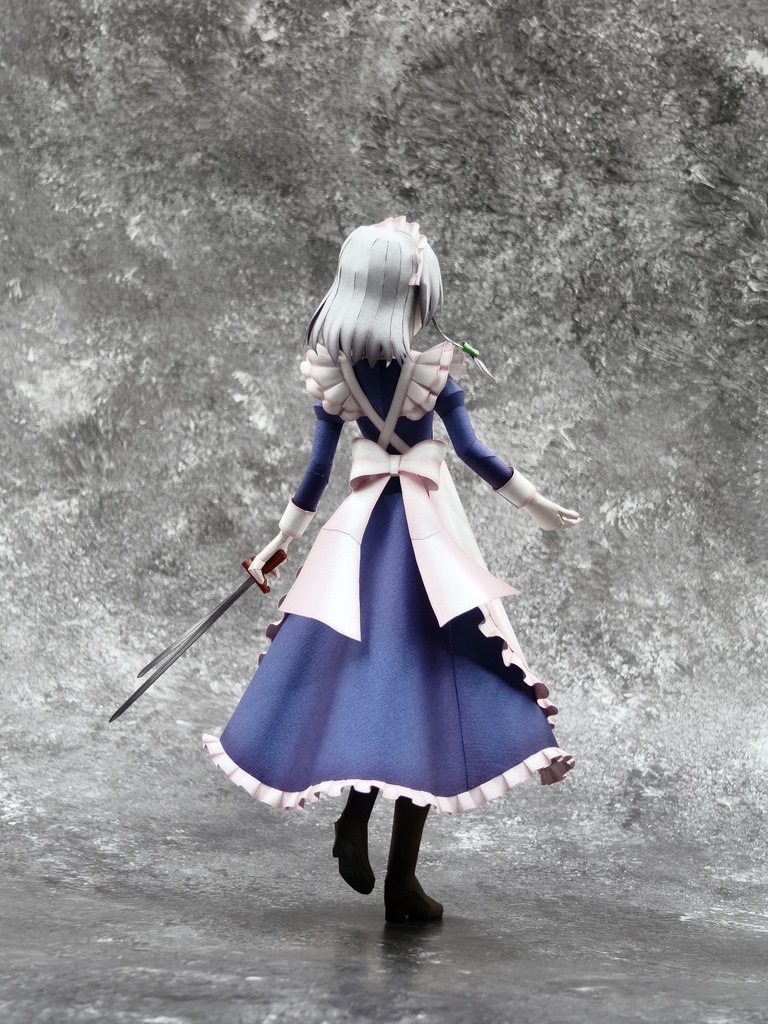 東方Project 十六夜咲夜 ペーパークラフト papercraft