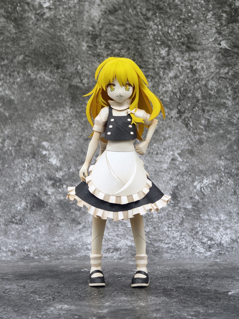東方Project 霧雨魔理沙 ペーパークラフト papercraft