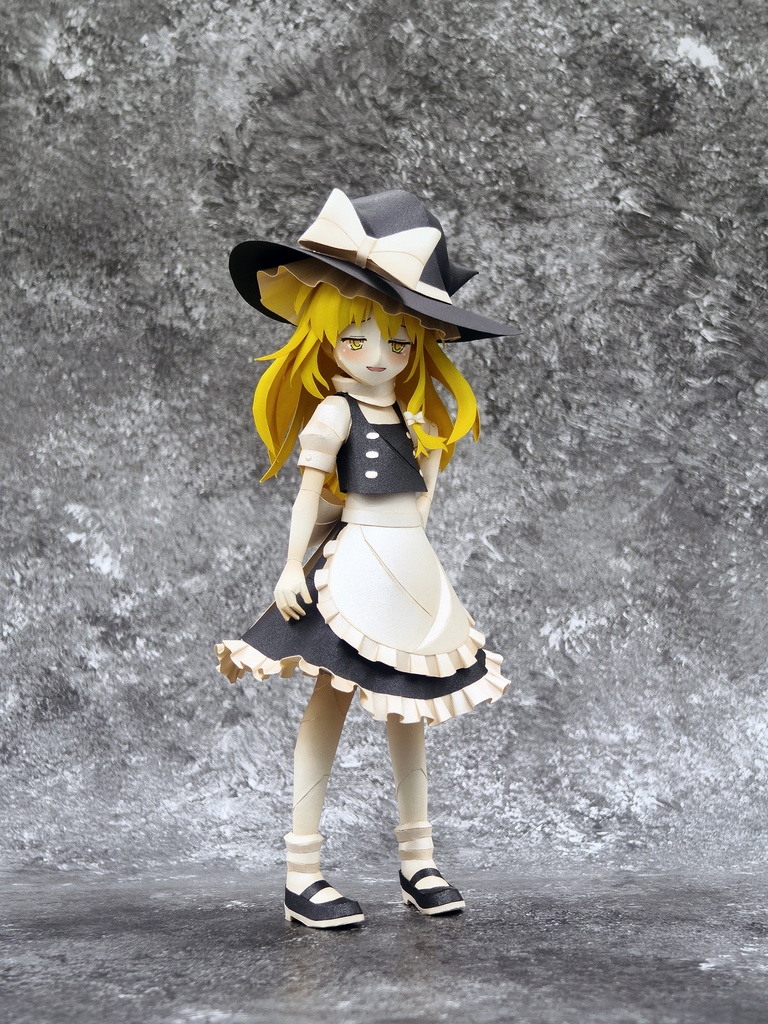 東方Project 霧雨魔理沙 ペーパークラフト papercraft