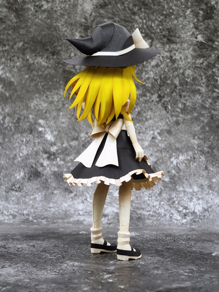 東方Project 霧雨魔理沙 ペーパークラフト papercraft