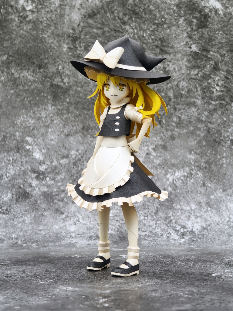 東方Project 霧雨魔理沙 ペーパークラフト papercraft