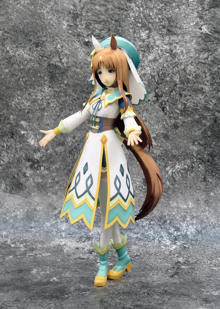 ウマ娘 グラスワンダー セイントジェード・ヒーラー ペーパークラフト papercraft