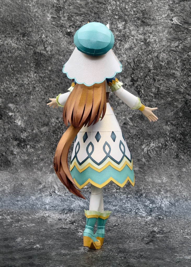 ウマ娘 グラスワンダー セイントジェード・ヒーラー ペーパークラフト papercraft