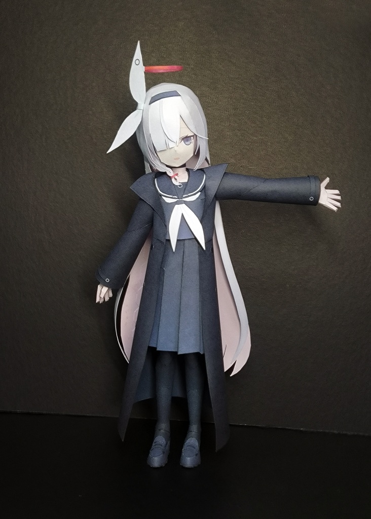 BlueArcive ブルアカ プラナ ペーパークラフト papercraft