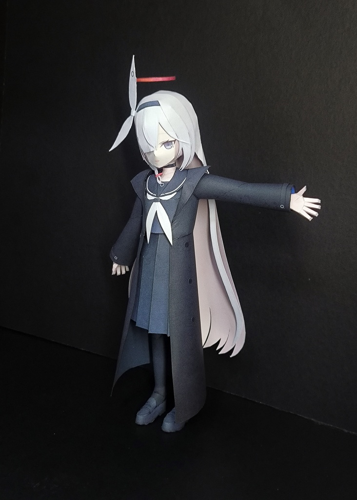 BlueArcive ブルアカ プラナ ペーパークラフト papercraft