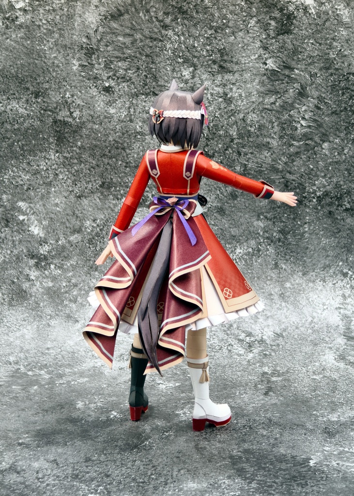 ウマ娘 スペシャルウィーク 【日之本一の総大将】 ペーパークラフト papercraft