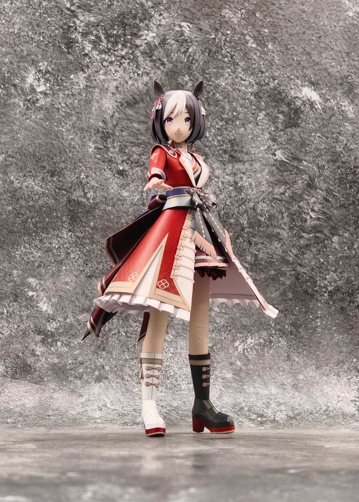 ウマ娘 スペシャルウィーク 【日之本一の総大将】 ペーパークラフト papercraft