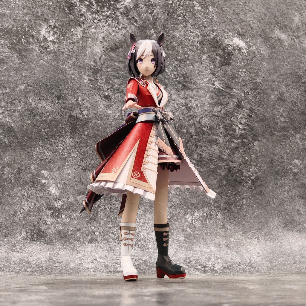 ウマ娘 スペシャルウィーク 【日之本一の総大将】 ペーパークラフト papercraft