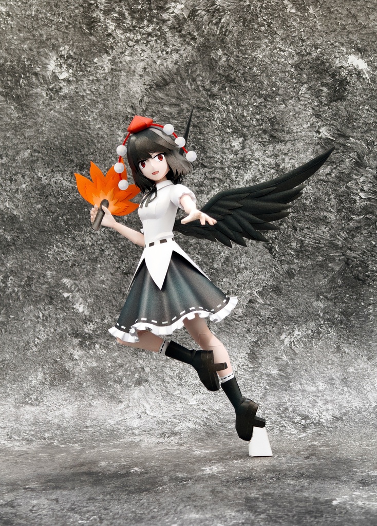 東方Project 射命丸文 ペーパークラフト papercraft