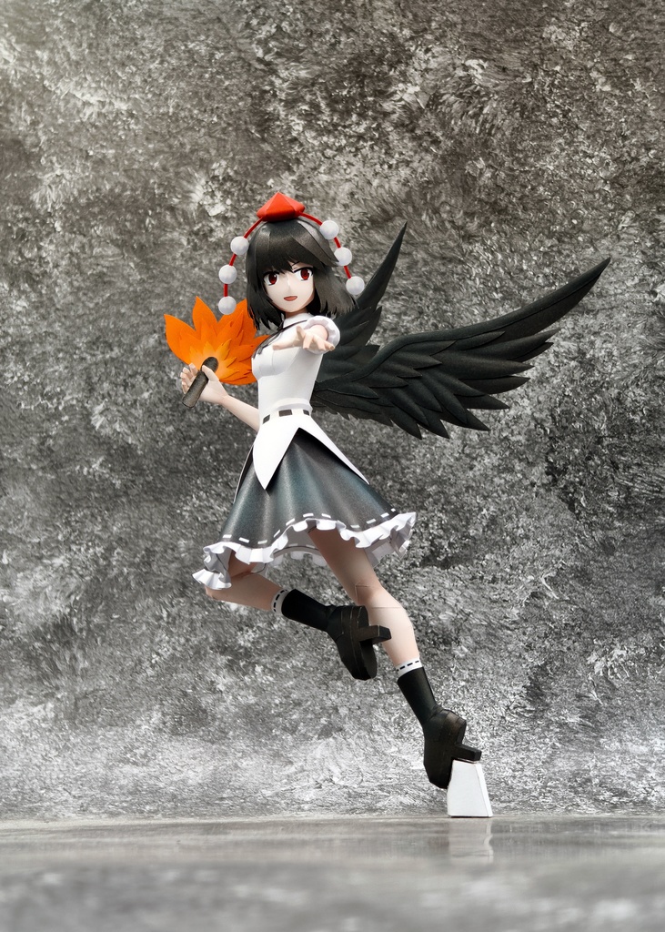 東方Project 射命丸文 ペーパークラフト papercraft