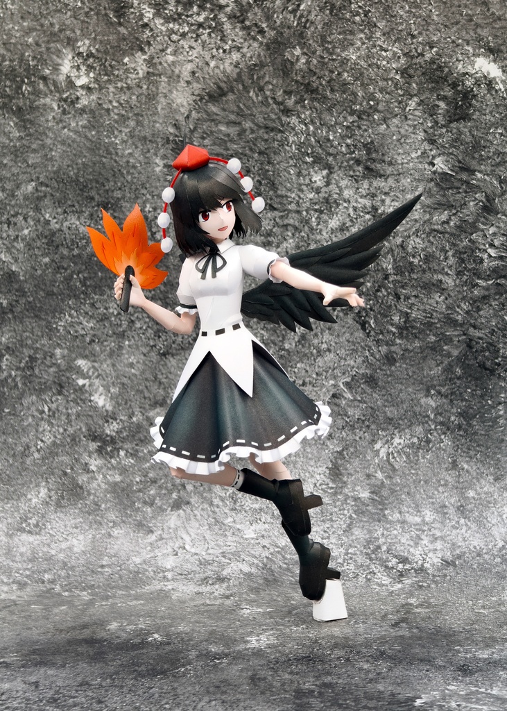 東方Project 射命丸文 ペーパークラフト papercraft