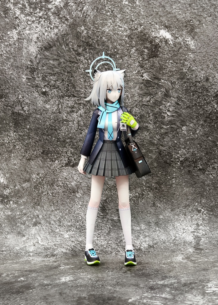 BlueArcive ブルアカ 砂狼シロコ ペーパークラフト papercraft