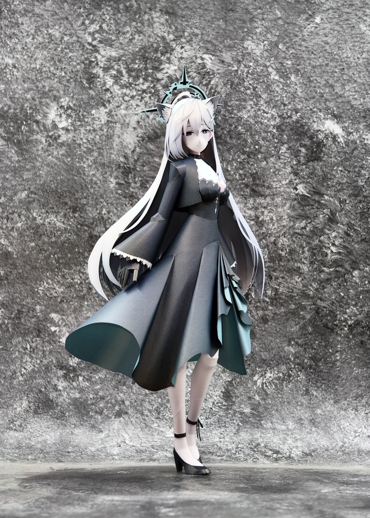 BlueArcive ブルアカ シロコ*テラー ペーパークラフト papercraft