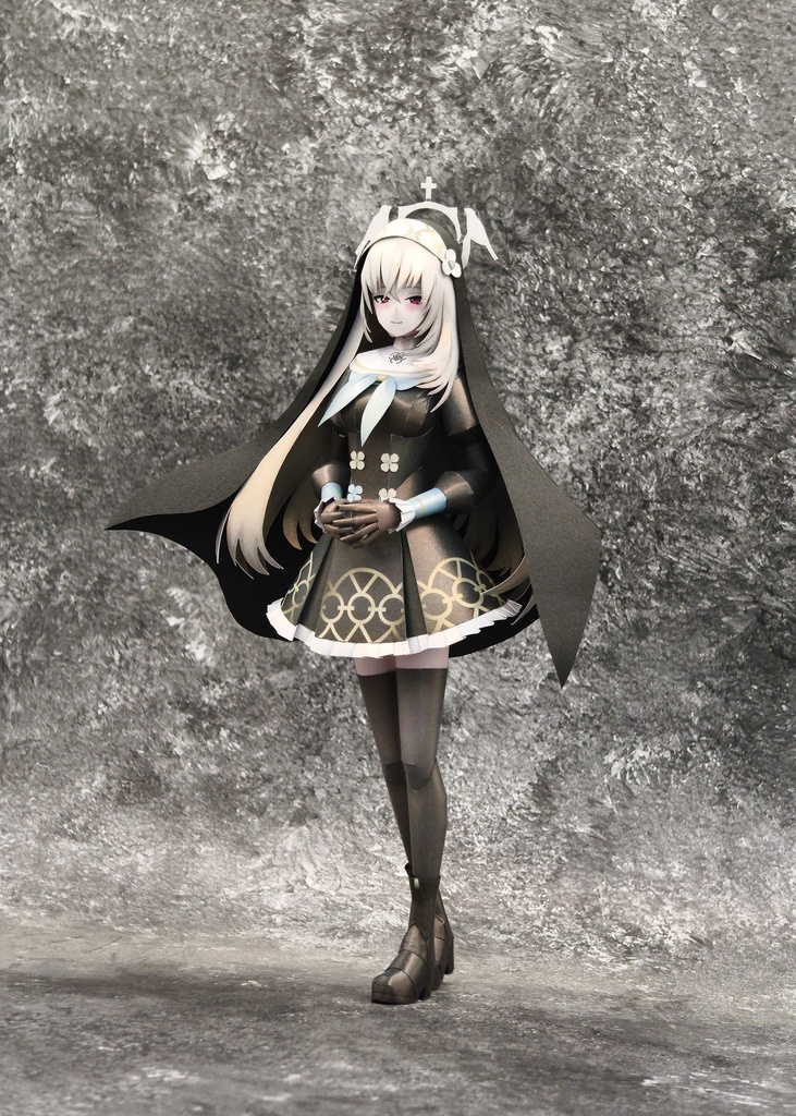 BlueArcive ブルアカ 歌住サクラコ ペーパークラフト papercraft