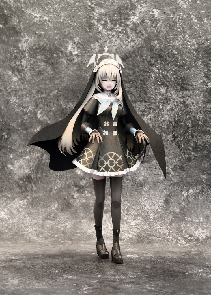 BlueArcive ブルアカ 歌住サクラコ ペーパークラフト papercraft