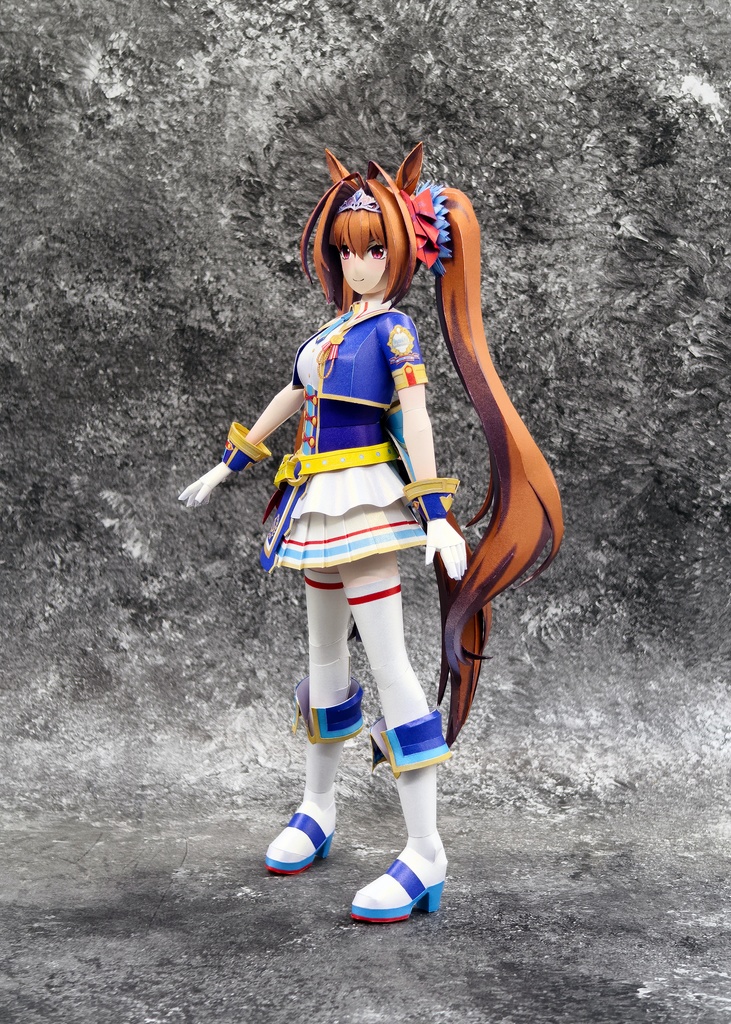 ウマ娘 ダイワスカーレット Half Anniversary ペーパークラフト papercraft