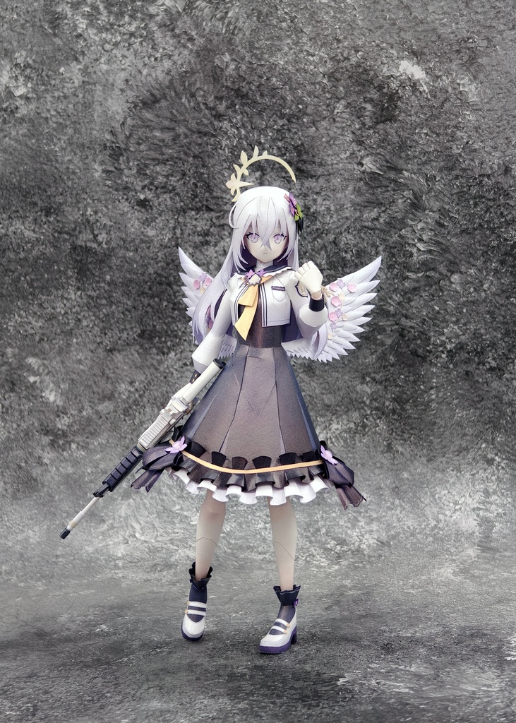 BlueArcive ブルアカ 白洲アズサ ペーパークラフト papercraft