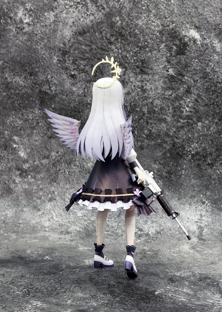 BlueArcive ブルアカ 白洲アズサ ペーパークラフト papercraft