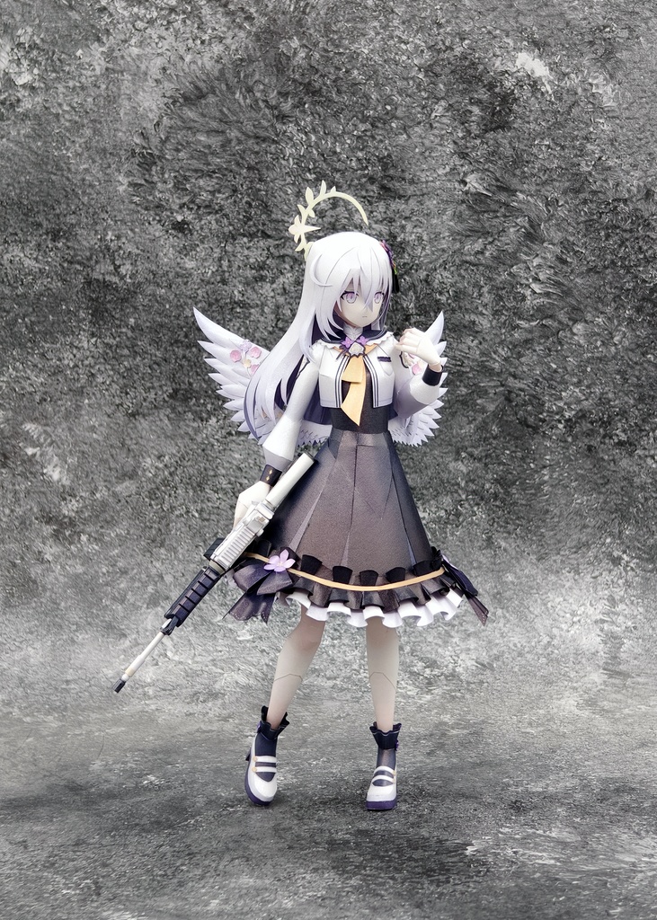 BlueArcive ブルアカ 白洲アズサ ペーパークラフト papercraft