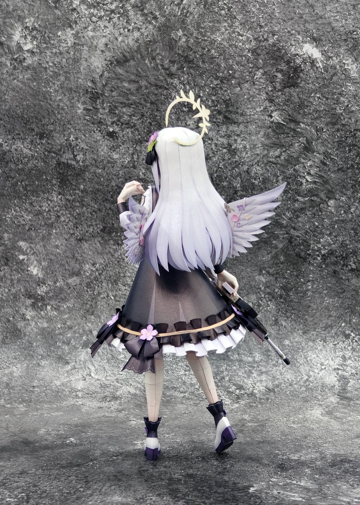 BlueArcive ブルアカ 白洲アズサ ペーパークラフト papercraft