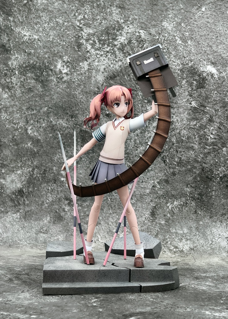 とある科学の超電磁砲 白井黒子 ペーパークラフト papercraft