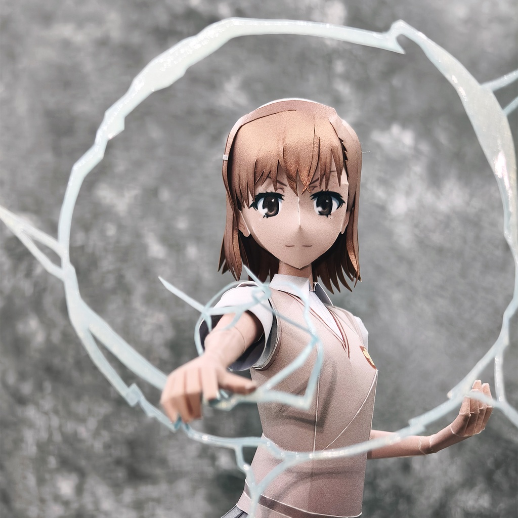 とある科学の超電磁砲 御坂美琴 ペーパークラフト papercraft