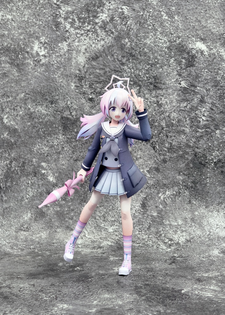 BlueArcive ブルアカ 宇沢レイサ ペーパークラフト papercraft