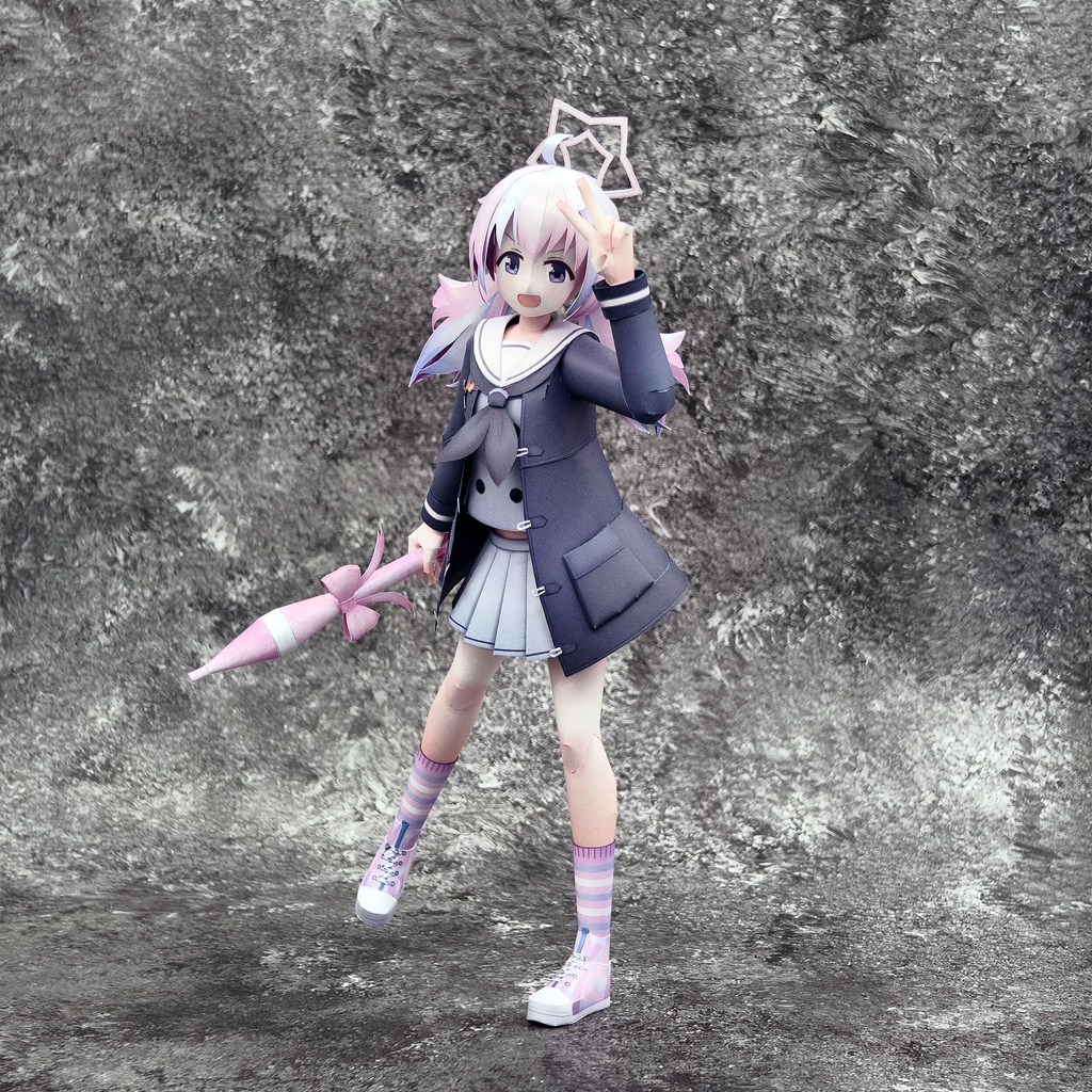 BlueArcive ブルアカ 宇沢レイサ ペーパークラフト papercraft