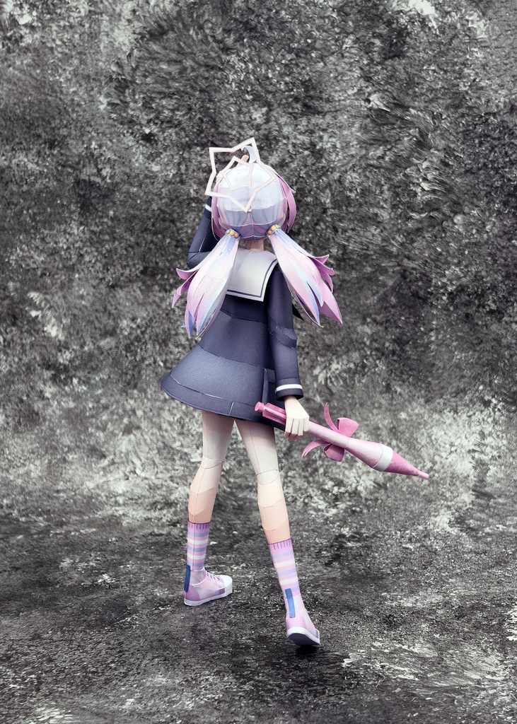 BlueArcive ブルアカ 宇沢レイサ ペーパークラフト papercraft
