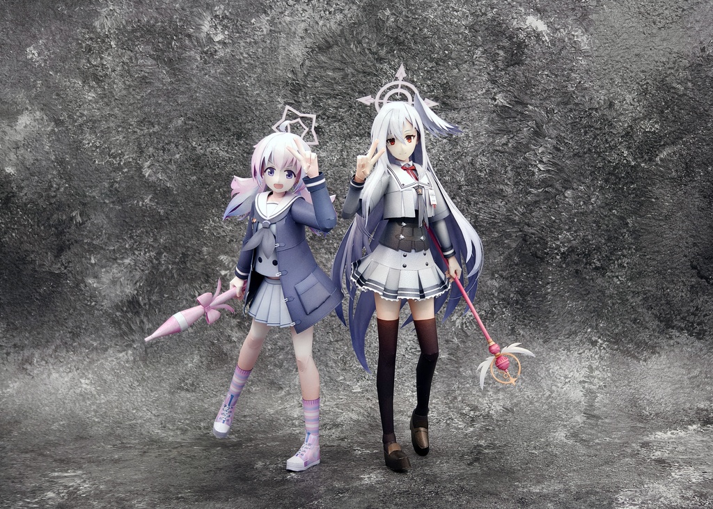 BlueArcive ブルアカ 宇沢レイサ ペーパークラフト papercraft
