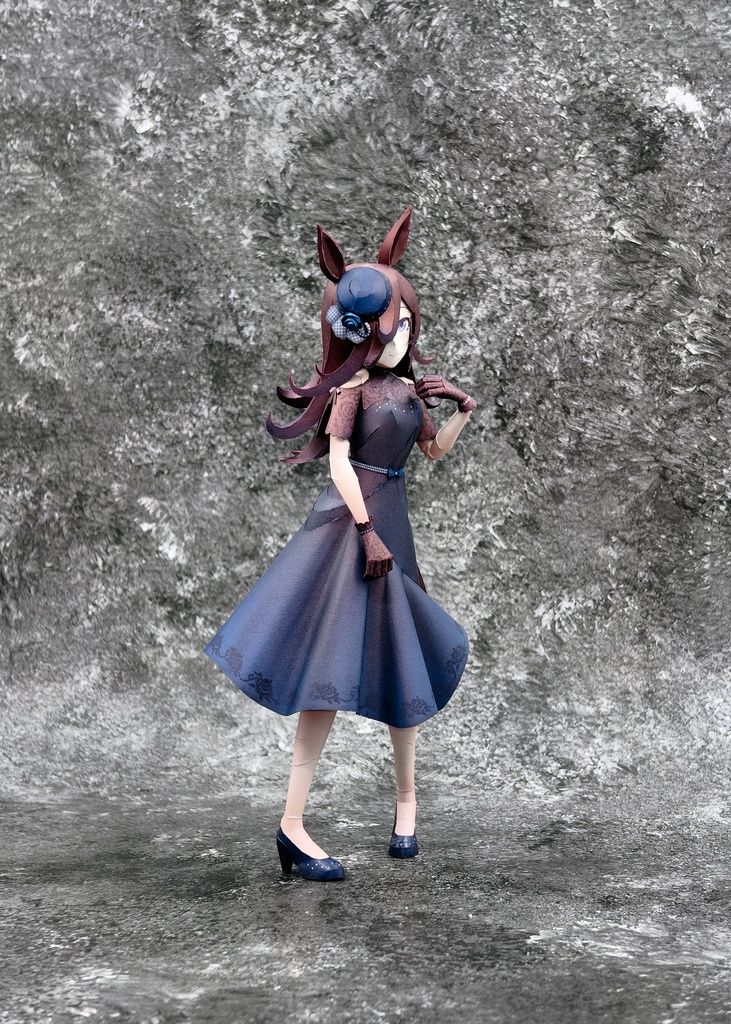ウマ娘 ライスシャワー 祝福はフーガ ペーパークラフト papercraft