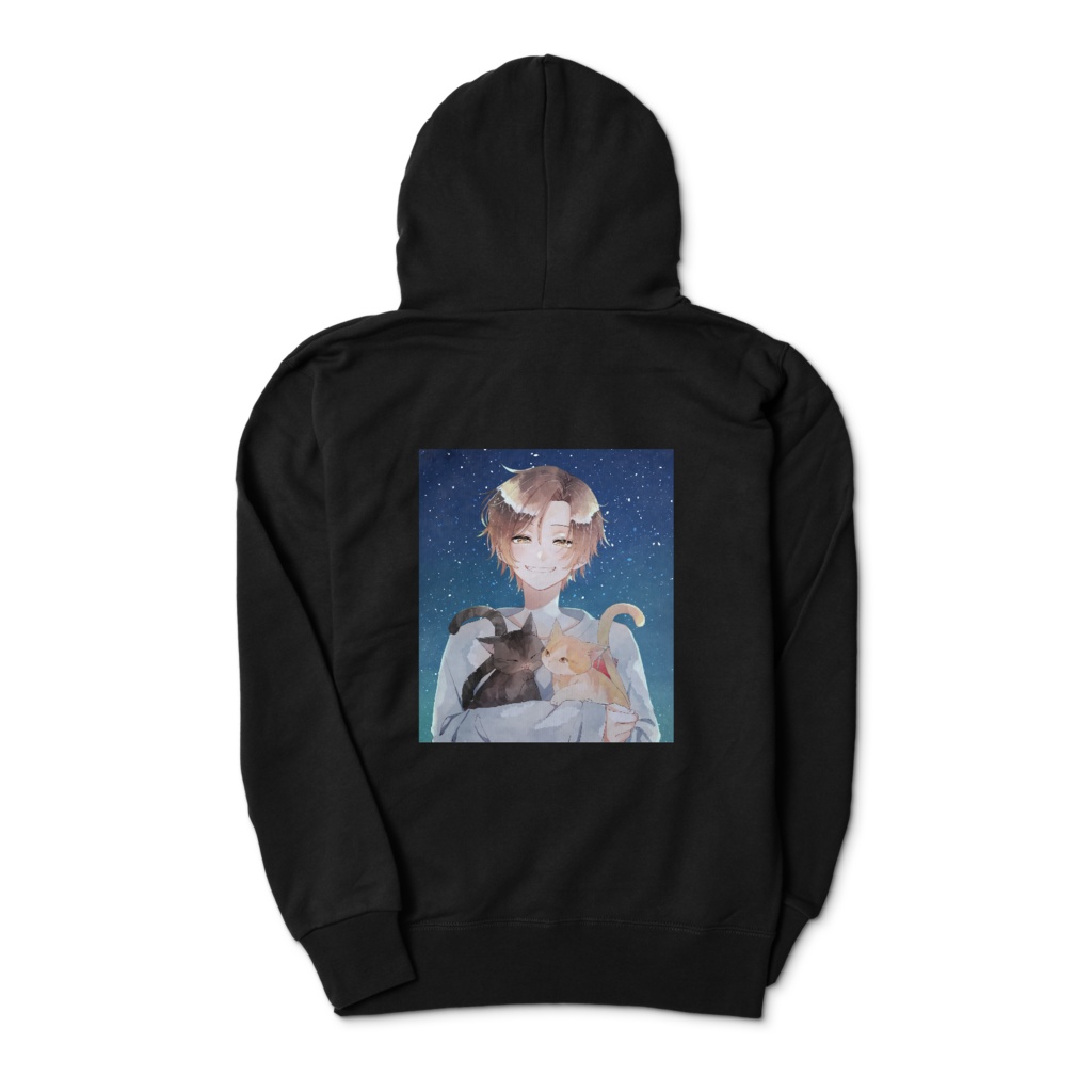 ばくパーカー 黒