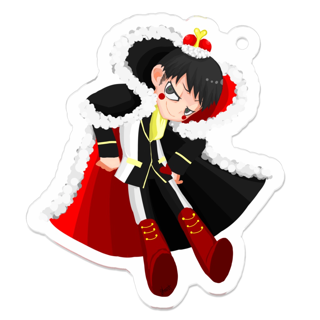 女王エクボアクリルキーホルダー