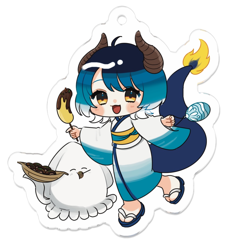 【アクリルキーホルダー】いおの夏（お祭り）